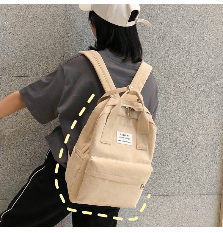 Velvet School Backpack for Teenage Girls
