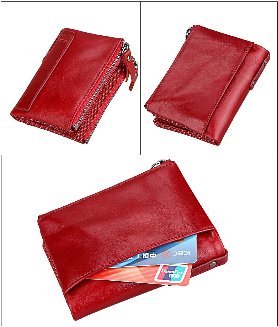 Women's Genuine Leather Short Wallet