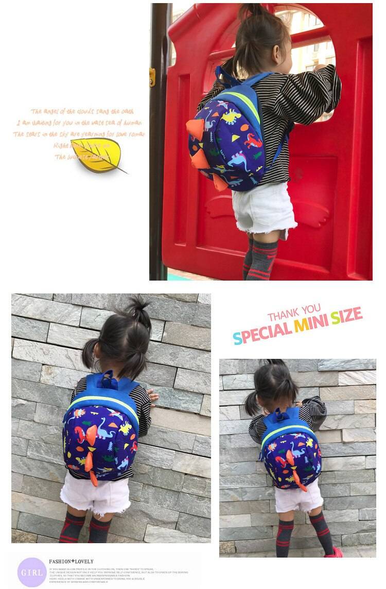 Kid's Dinosaurs Printed Backpack